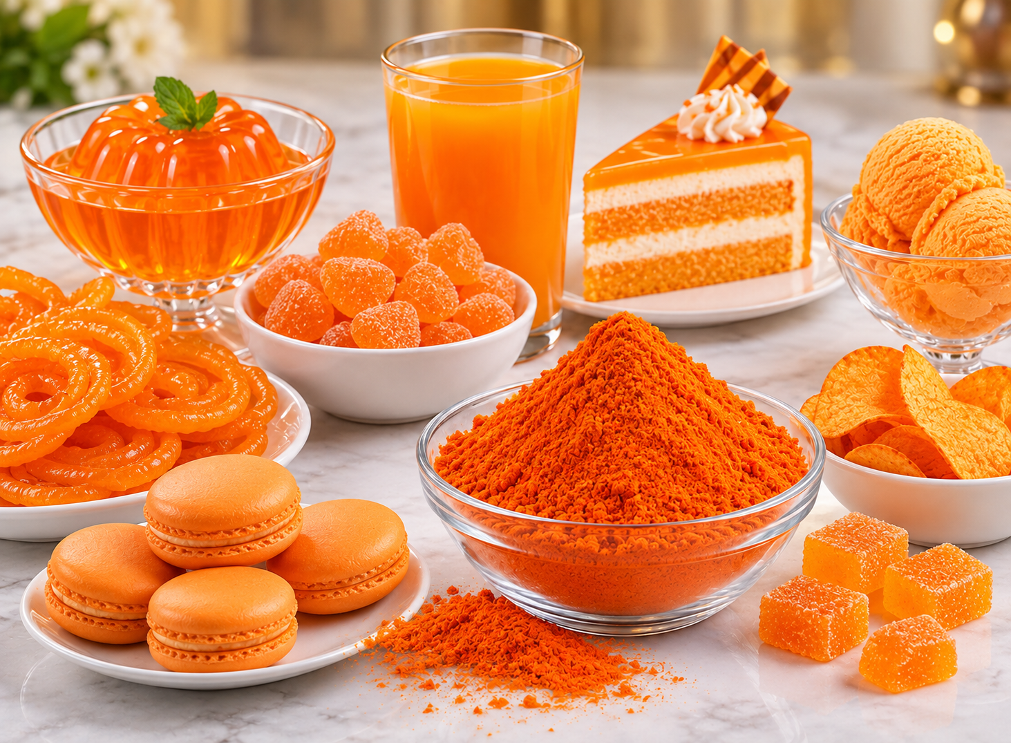 Sunset Yellow (Orange) Food Color Supplier in India