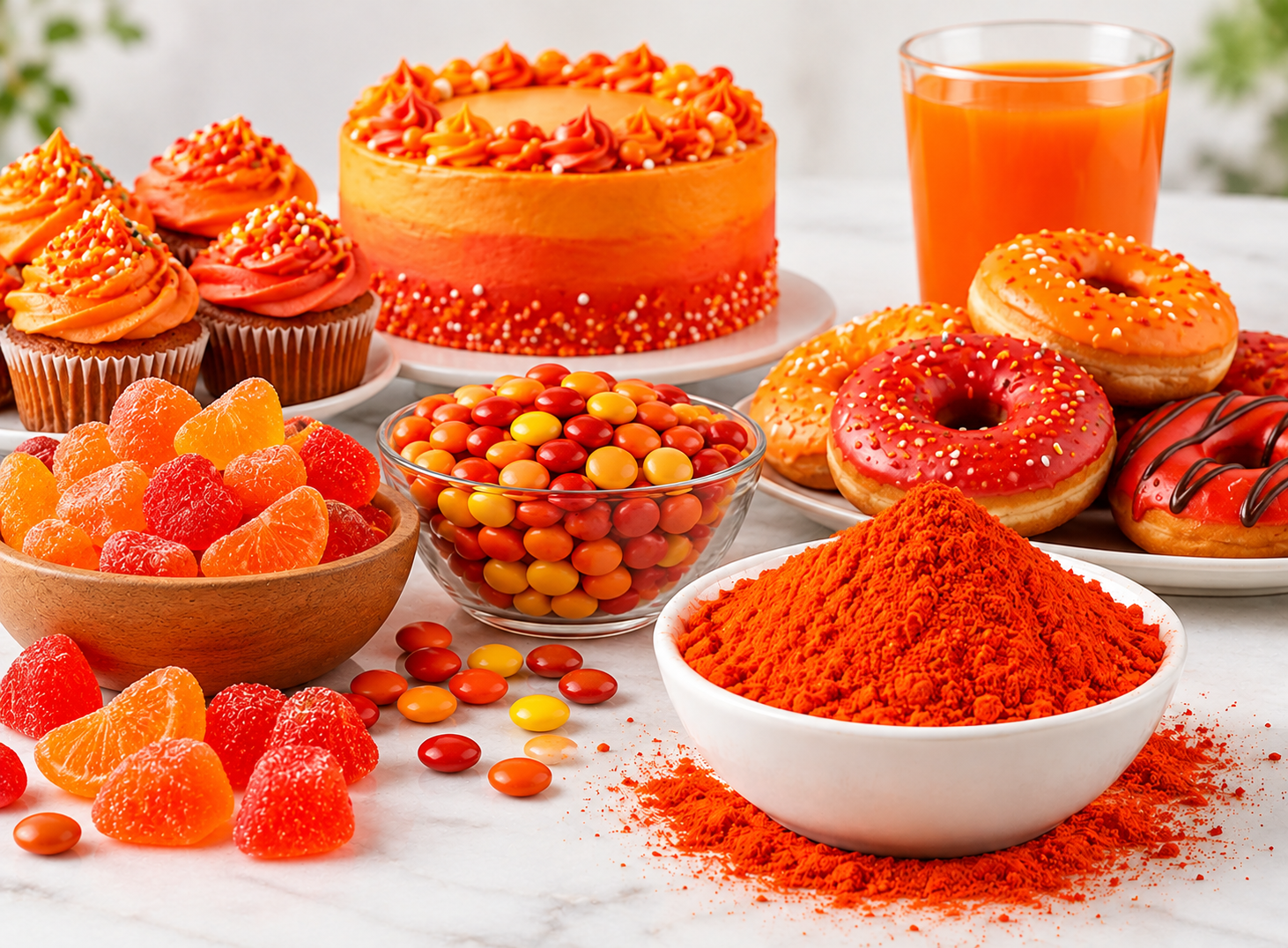 Orange Red Food Colours Supplier in India