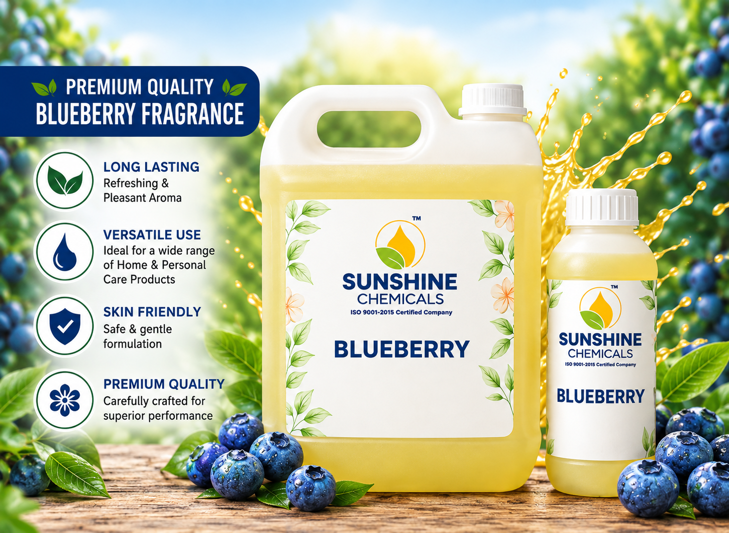 Blueberry Fragrance Supplier for Home Care & Personal Care Products